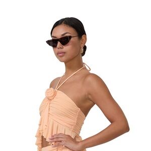 AFRM Peach Halter Top